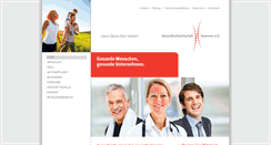 Desktop Screenshot of gesundheitswirtschaft-hannover.de